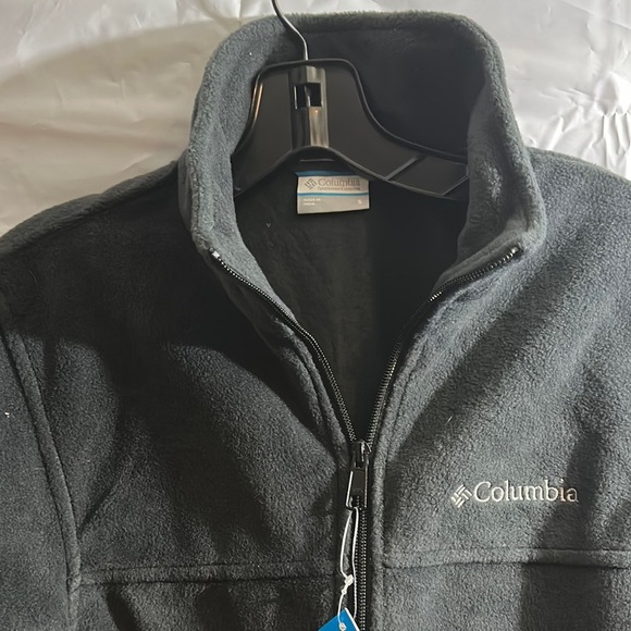 Columbia Men's Black fleece zip up Jacket size small - Picture 3 of 4